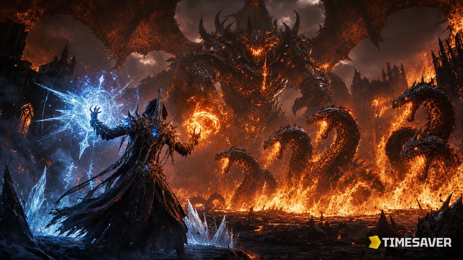 Diablo 4 Firewall Sorcerer pushing an endgame Pit run with fire and frost elemental gear in Season 14 Death Awakening