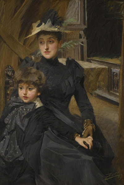 Fru Weguelin Med Son Mrs Weguelin And Her Son 1889