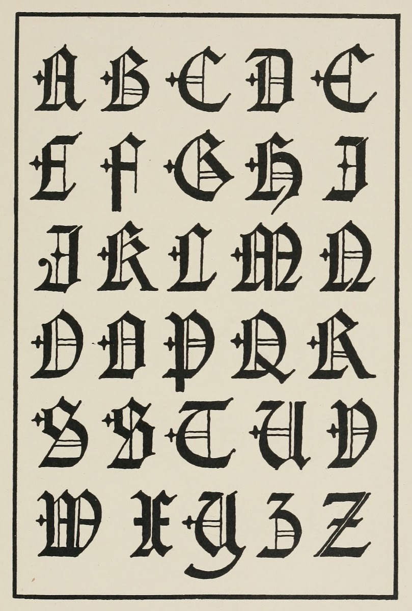 English Gothic Capitals 1902