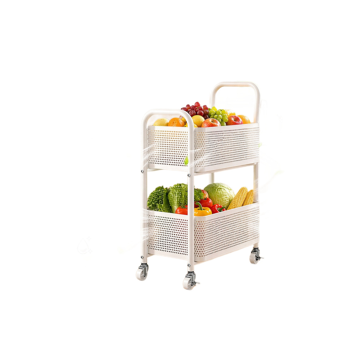Obst- und Gemüse-Rollwagen, 2-lagig
