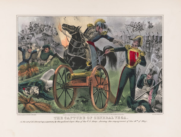 The capture of General Vega In the act of discharging a canon by the gallant Cap