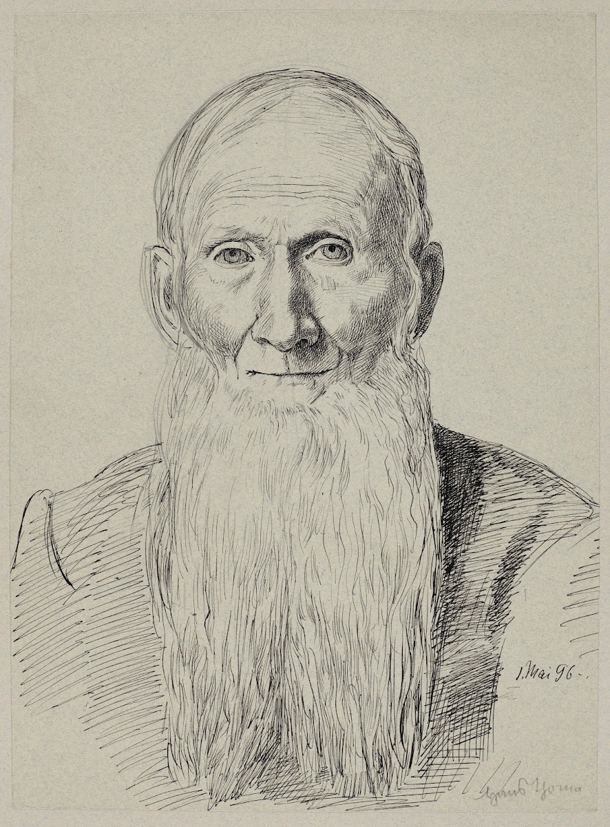 Bust of an Old Man with a Long Beard 1896