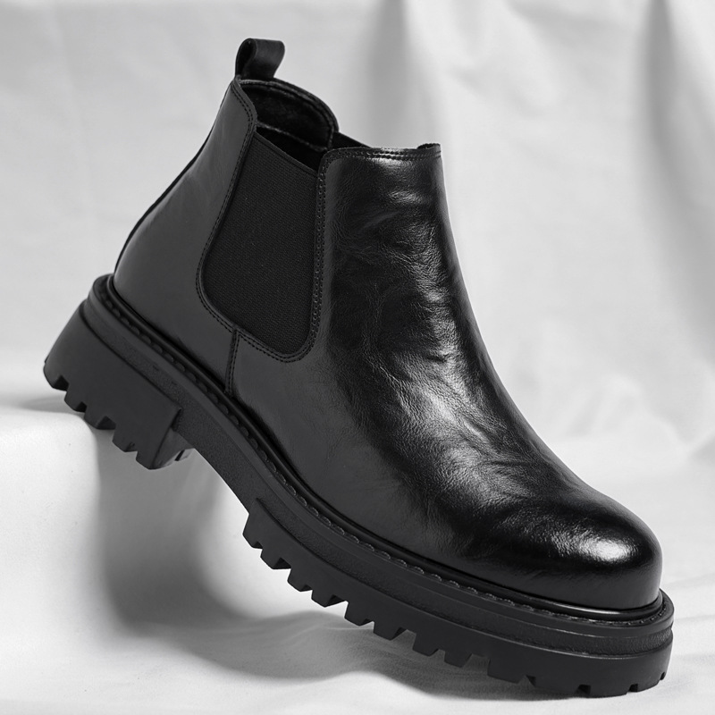 Men's Chelsea Boots, insulated, non-slip, synthetic leather