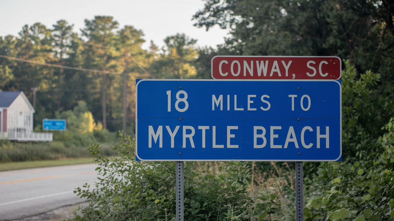 Distance from Conway SC to Myrtle Beach: Travel Guide