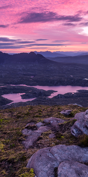 Scotland, Mountain, Lake, Sunset 4K Wallpaper Background