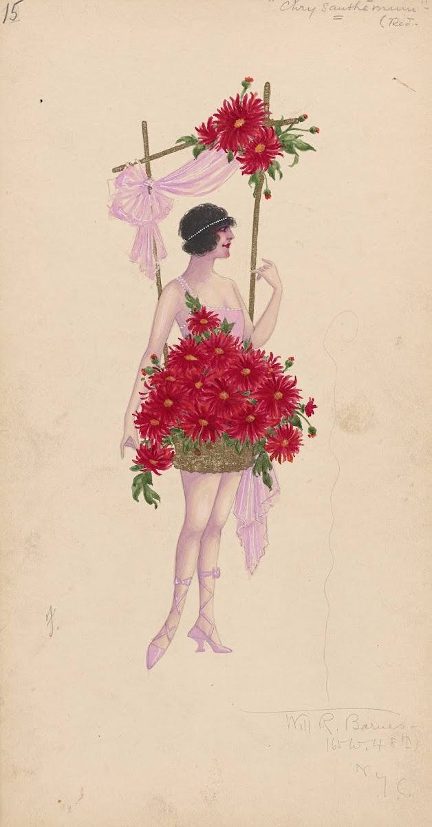 15 Chrysanthemums Red 1919   1920