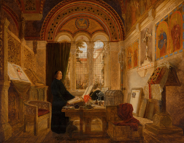 Interior of a monastery in Italy 1853