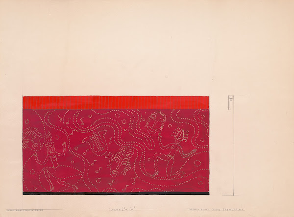 Design for unidentified restaurant possibly Dunhalls Restaurant New York NY Mura