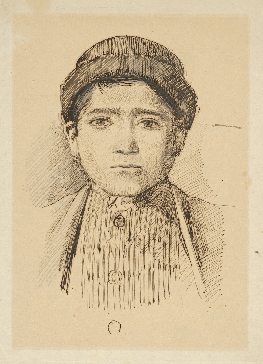 Portrait Study Of A Boy In A Hat 18801890
