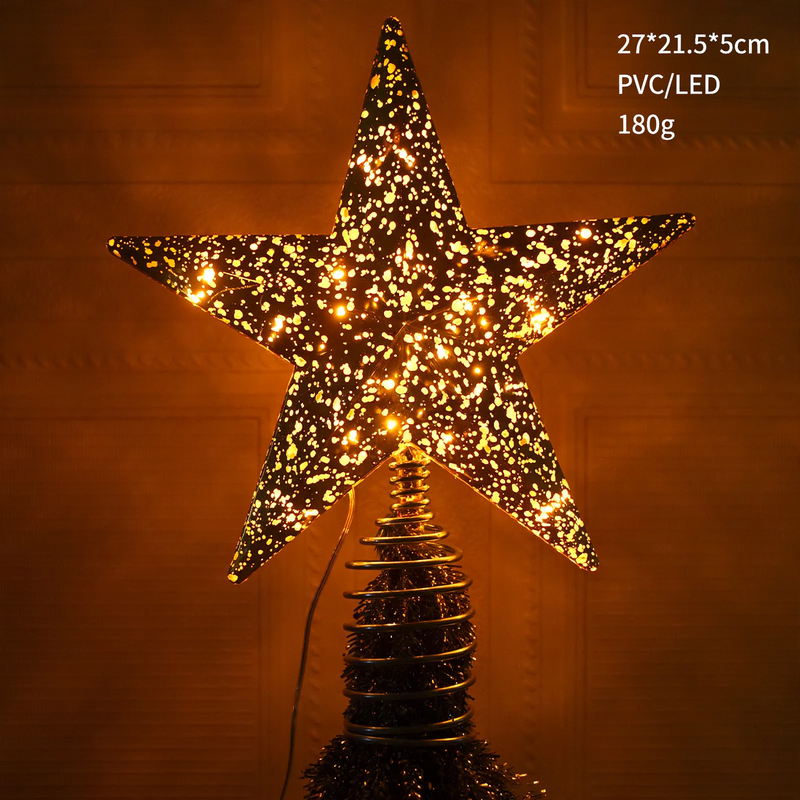 Leuchtender Stern für die Weihnachtsbaumspitze