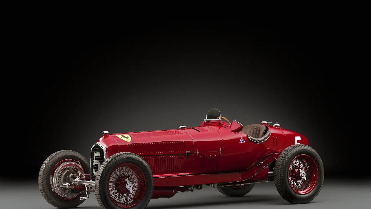 Ferrari, Vehicle, Vintage, Grand Prix, Car 4K Desktop Wallpaper