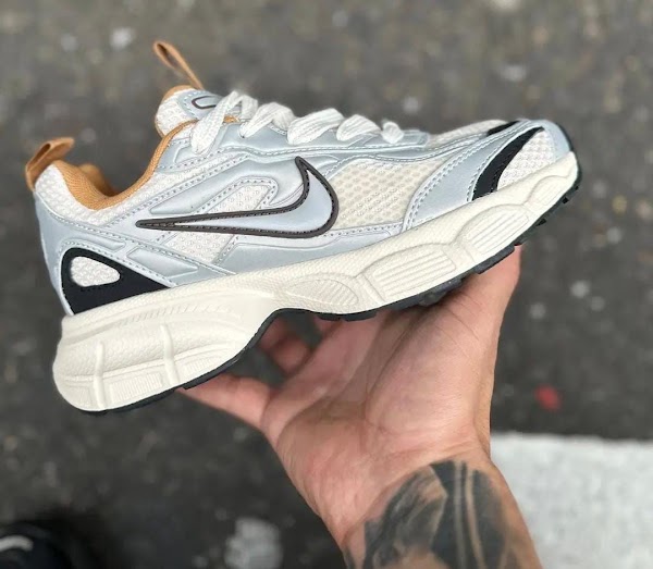 Nike P-6000 Blanco Plata Negro