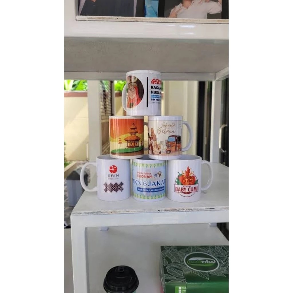 Costum Gelas keramik/MUGH KERAMIK/mug sovenir/design bebas — foto 1