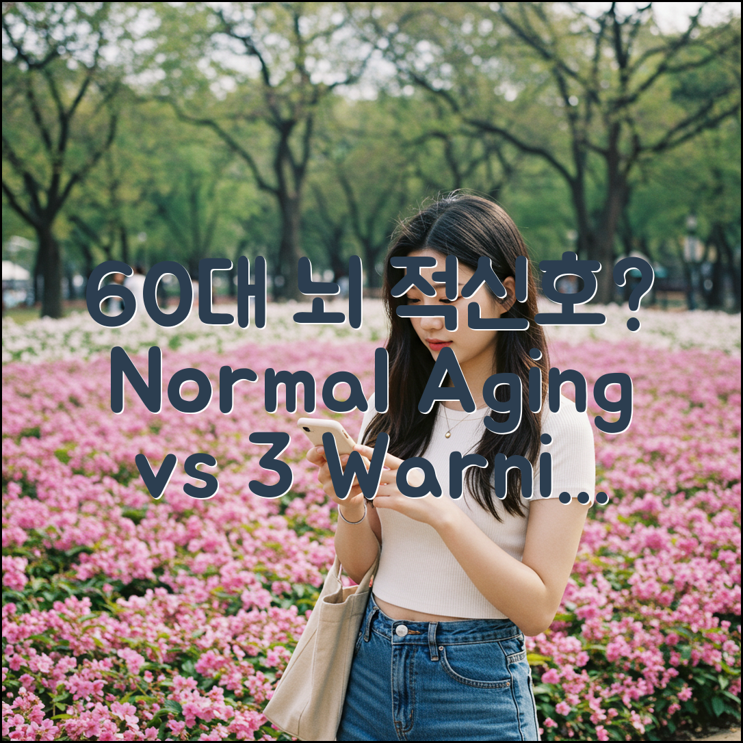 60대, 뇌 건강 적신호? 정상 노화 vs 3가지 경고