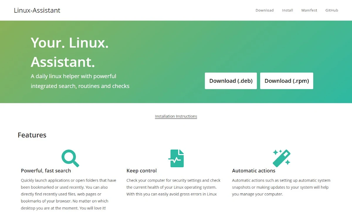 Captura de Linux Helper
