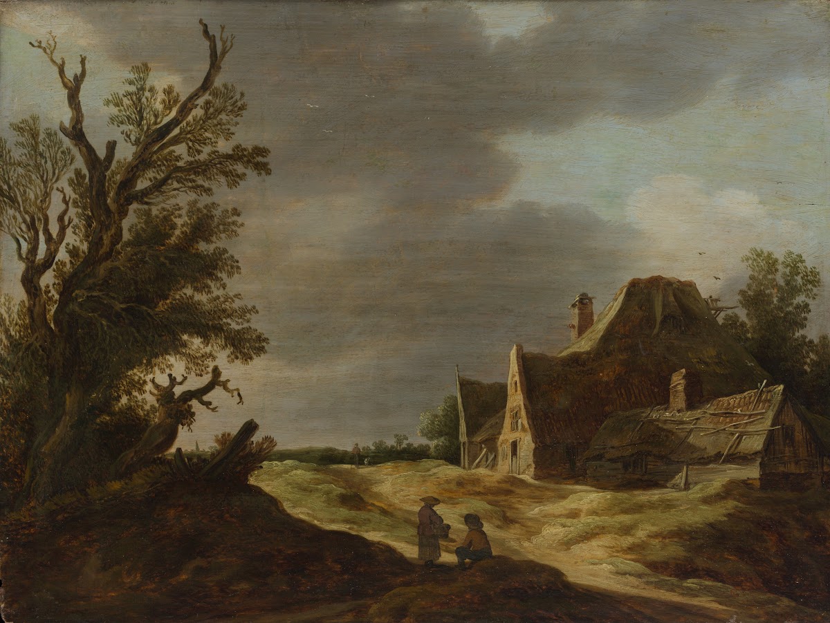 Sandy Road with a Farmhouse 1627