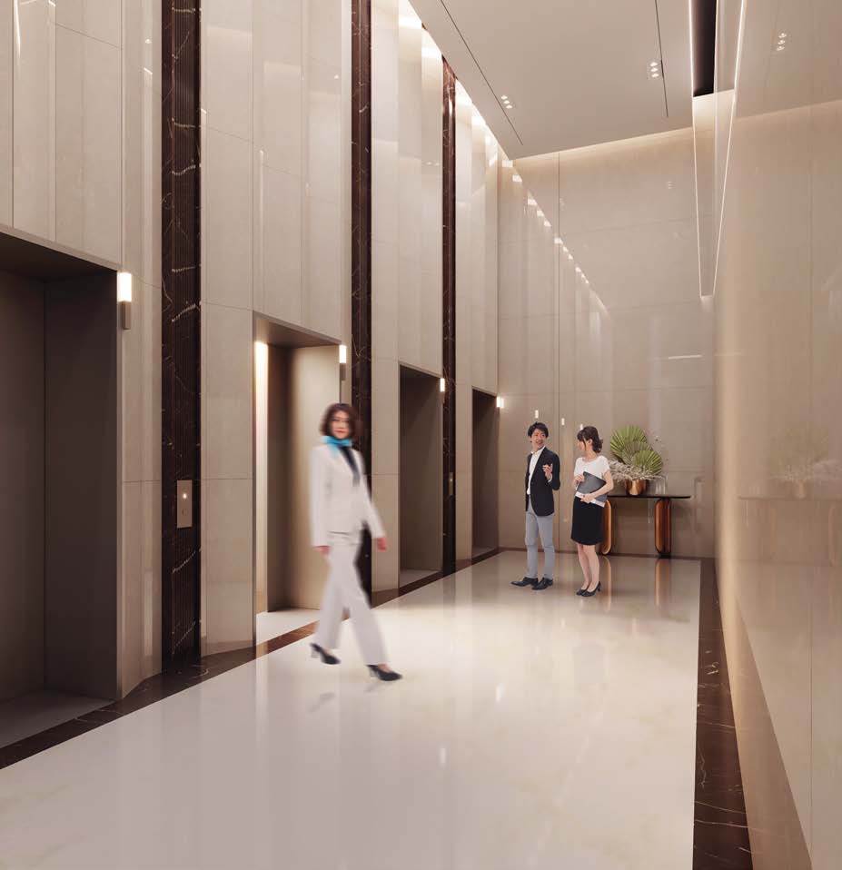 Pavilion Square — elevator lobby hall
