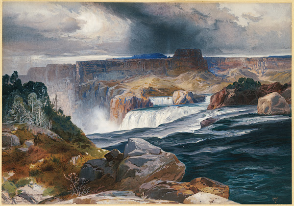 Great Falls of Snake River Idaho Territory ca 1876