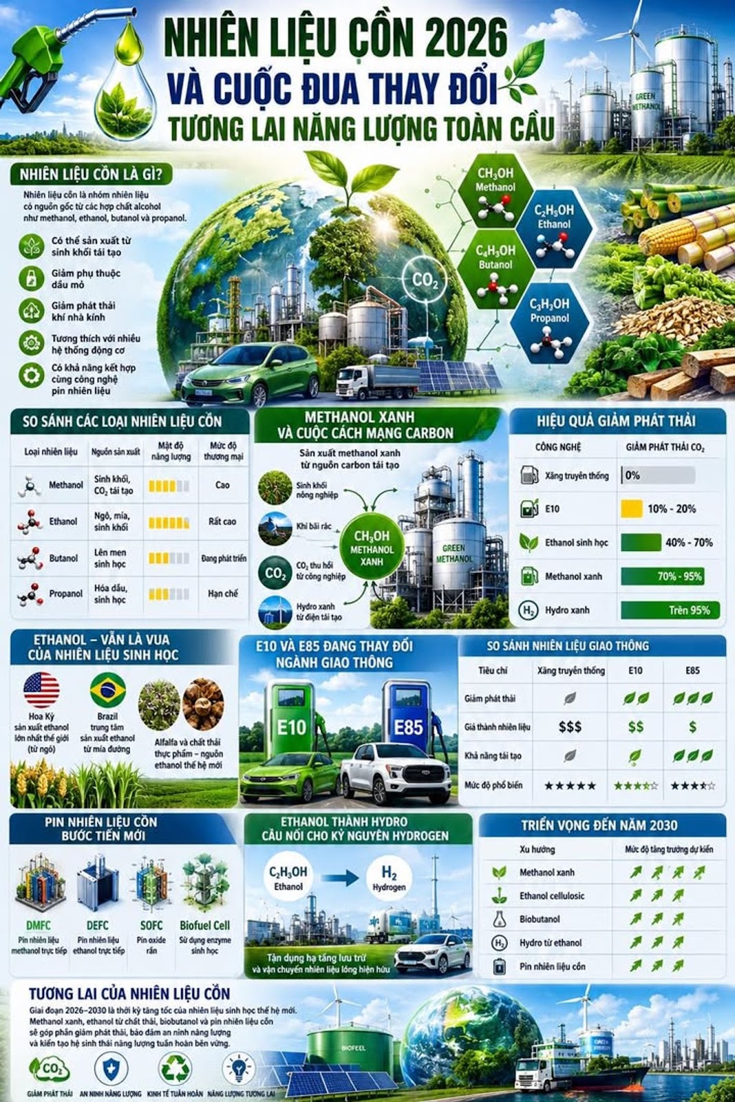 Nhiên Liệu Cồn 2026 Và Cuộc Đua Thay Đổi Tương Lai Năng Lượng Toàn Cầu

#CongNgh...