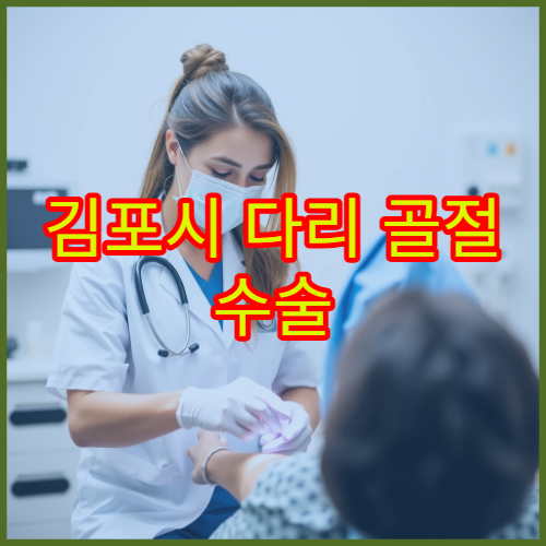 김포시 다리 골절 수술 및 깁스 치료 가능한 병원 정보