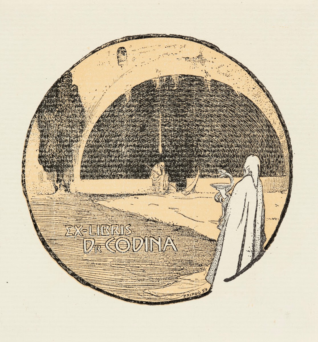 Bookplate Of Dr Codina 1903