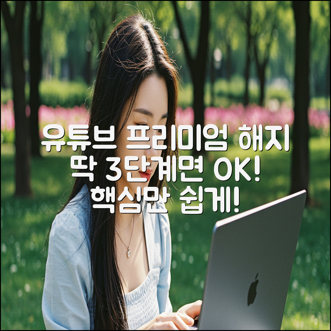 유튜브 프리미엄 해지 3단계: 완벽 가이드
