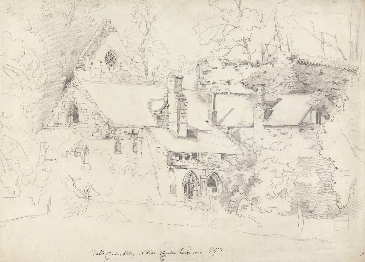 Valle Crucis Abbey Denbighshire 1820