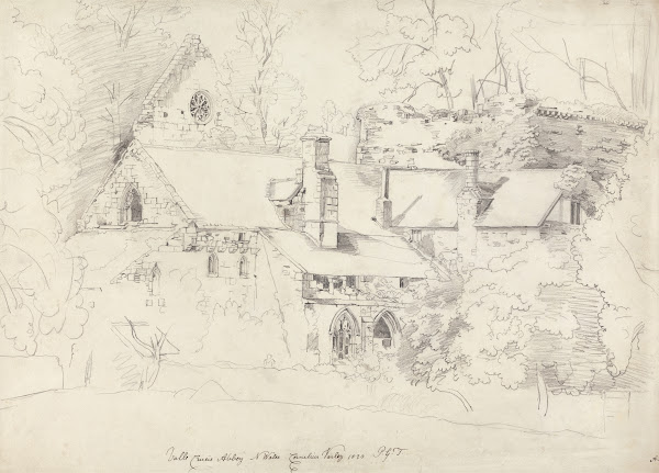 Valle Crucis Abbey Denbighshire 1820