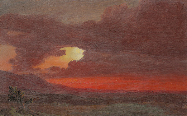 Sunset Hudson New York 1861