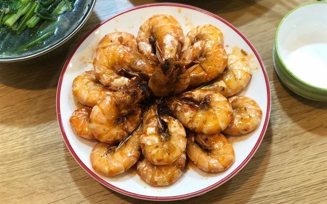 Tôm Rim Mắm Tỏi 15 Phút