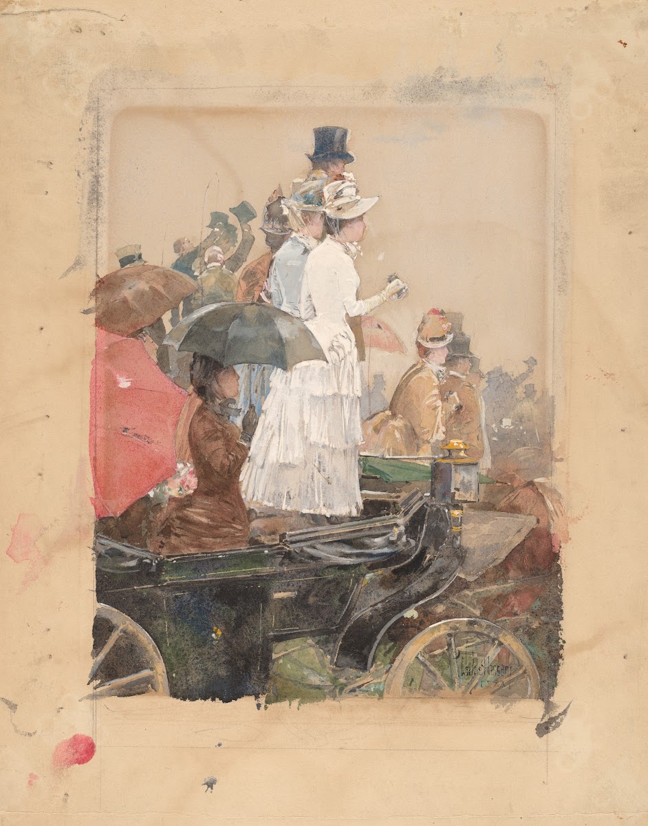 Spectators At The Grand Prix 1888
