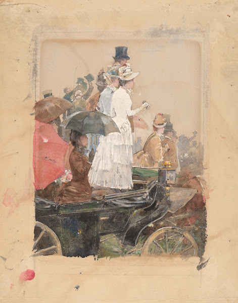 Spectators At The Grand Prix 1888