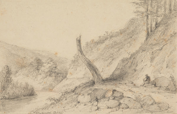 Entrance to second Hutt Gorge Upper Hutt 1847