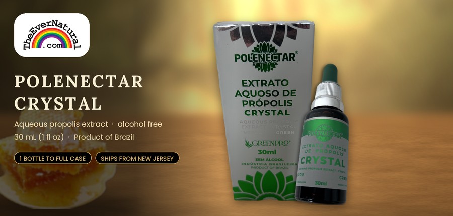Polenectar Crystal, box and bottle