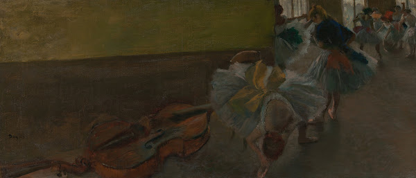 Dancers in the Rehearsal Room with a Double Bass ca 188285