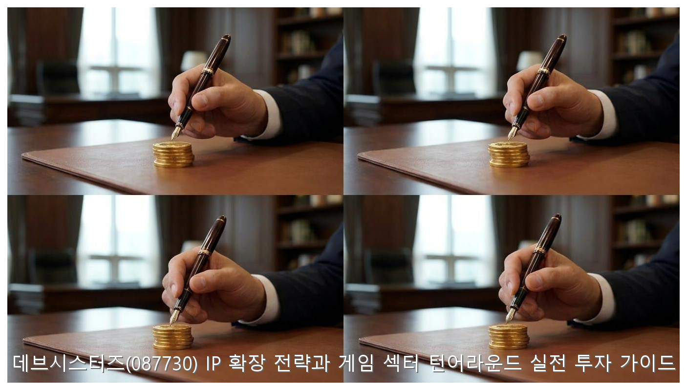 데브시스터즈(087730) IP 확장 전략과 게임 섹터 턴어라운드 실전 투자 가이드 핵심 안내 및 분석 인포그래픽 (4)