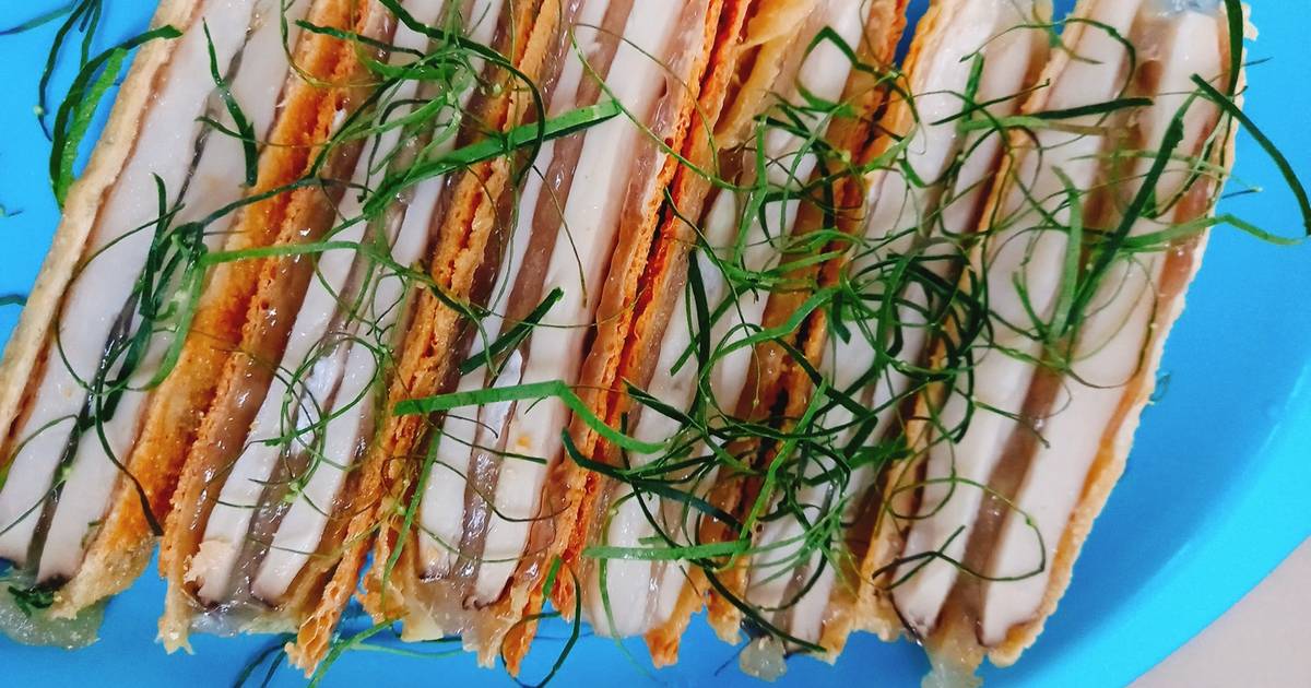 Tàu ky cuộn nấm đùi gà
