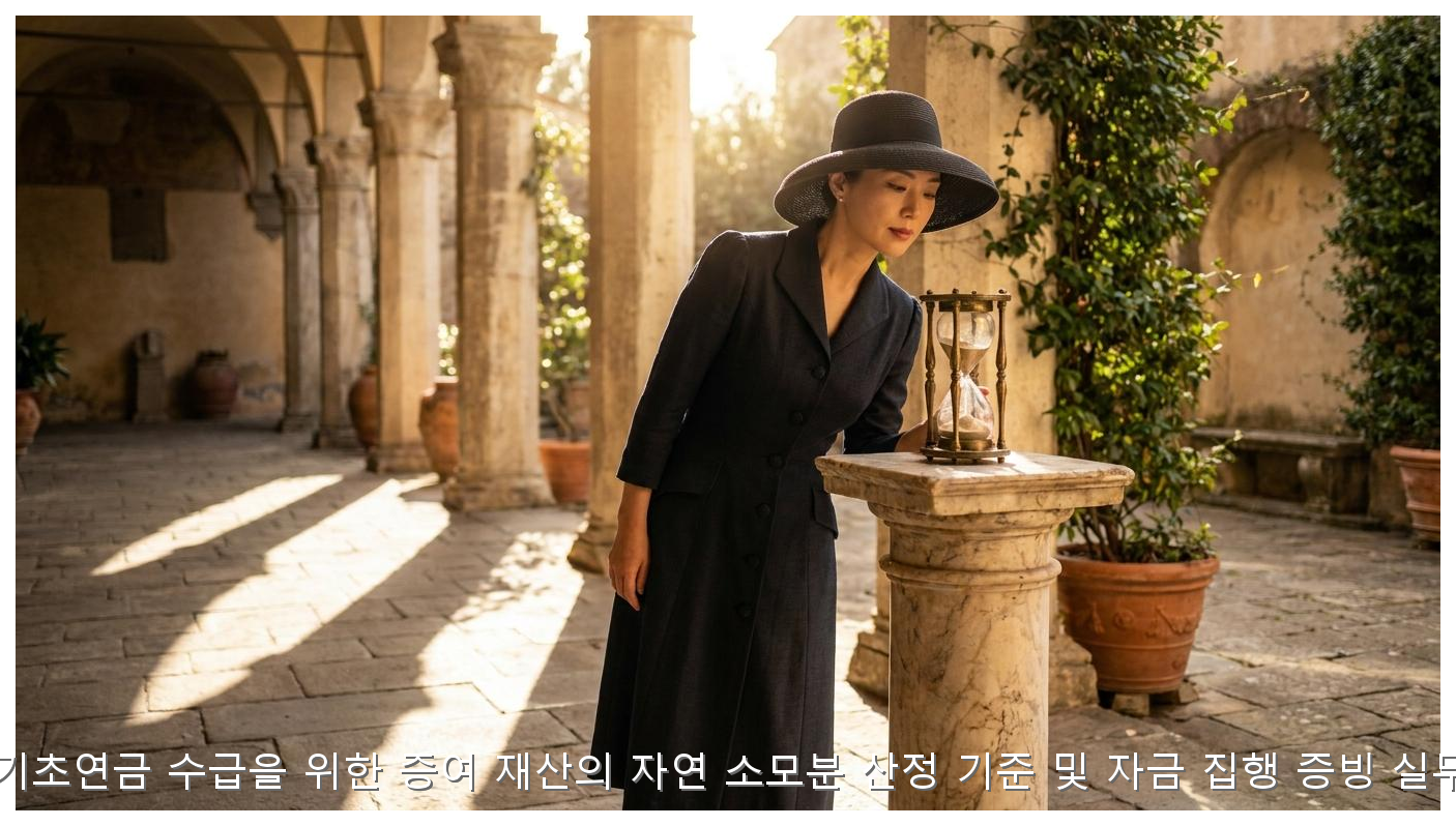 2026년 기초연금 증여재산 자연 소모분 산정 및 증빙 가이드 핵심 안내 및 분석 인포그래픽 (3)