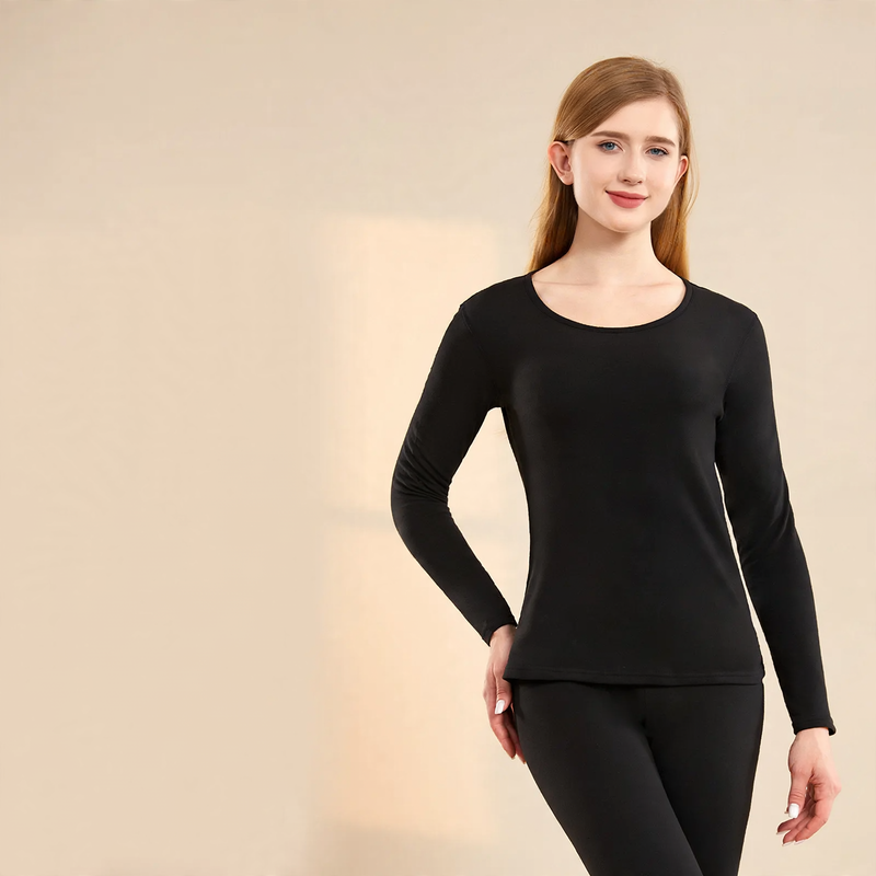 Warming Thermal Underwear Set with Crew Neck