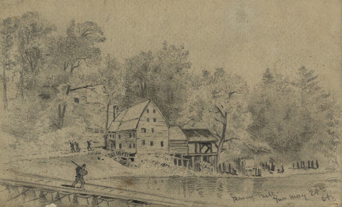 Jerico Mill pontoons etc 1864