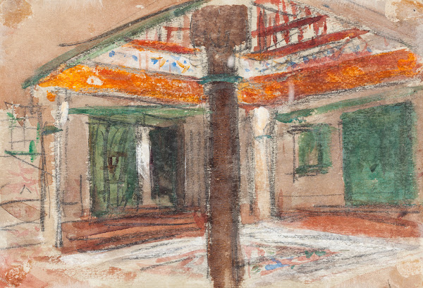 Interior of an Exotic Palace c 1867