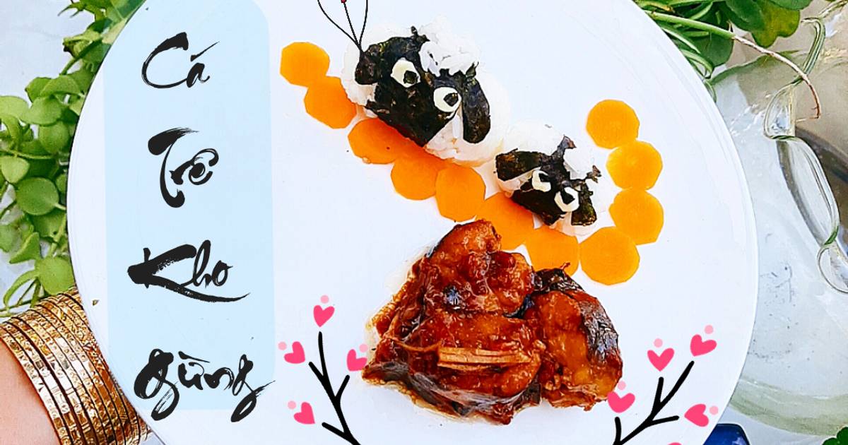 Cá trê kho gừng phiên bản nhí