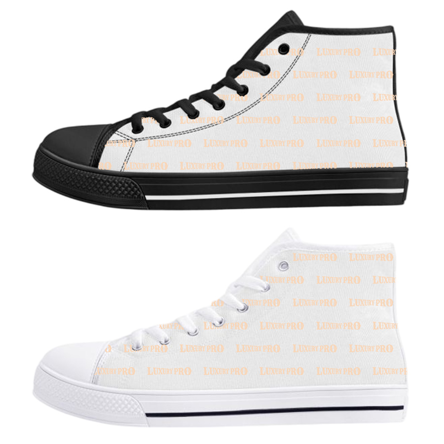 high-top canvas shoes