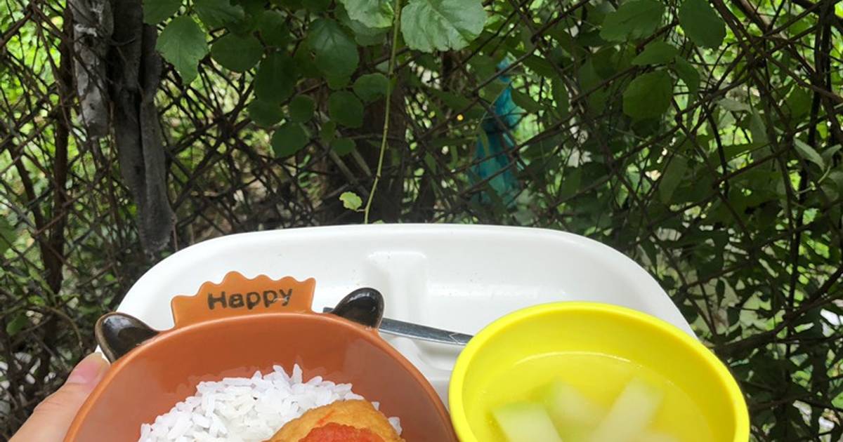 Đậu hũ nhồi thịt sốt cà chua
