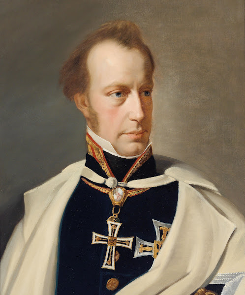 Archduke Anton Victor portrait in uniform with the Grand Masters Cross of the Te