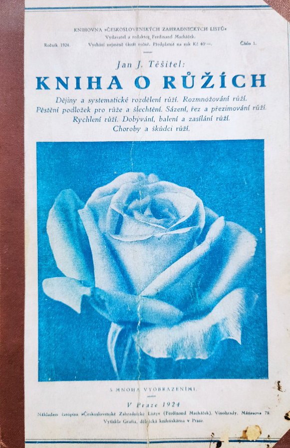 Kniha o růžích dějiny a systematické rozdělení růží...
