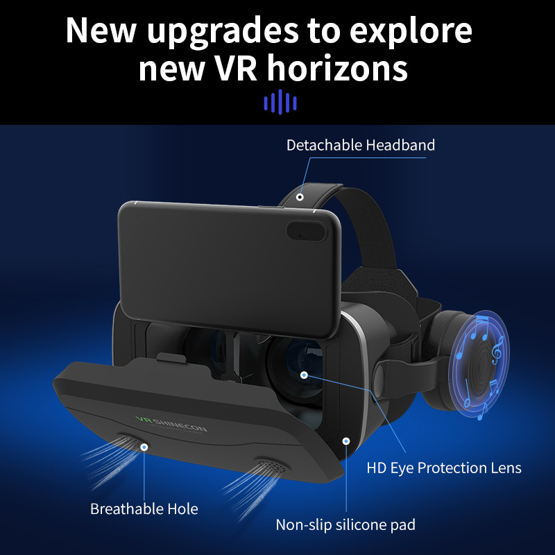 VR headset for smartphone games and videos