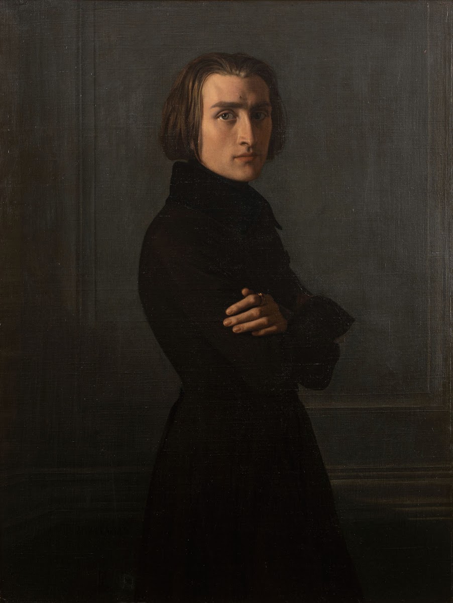 Portrait de Franz Liszt 1811 1886 compositeur et pianiste 1839