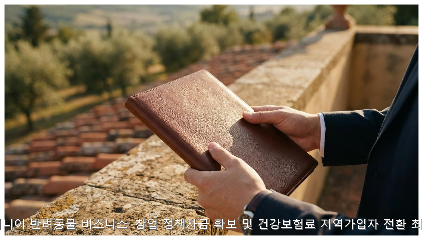 2026년 시니어 반려동물 장례 창업 지원금 및 건보료 절감 실무 가이드 핵심 안내 및 분석 인포그래픽 (3)