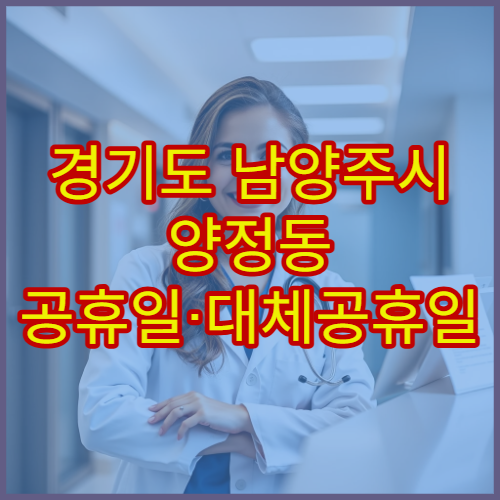 경기도 남양주시 양정동 공휴일·대체공휴일 약국 현재 문 연 약국 확인